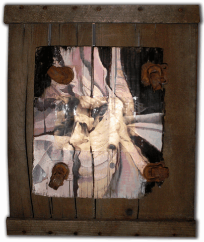 Intuitive Oil & Mixed Media on Canvas by Clairvoyant Intuitive Artist Joanna Whitney
