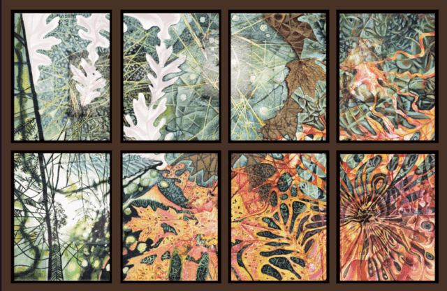 Intuitive Oil & Mixed Media on Canvas by Clairvoyant Intuitive Artist Joanna Whitney