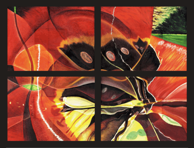 Intuitive Oil & Mixed Media on Canvas by Clairvoyant Intuitive Artist Joanna Whitney