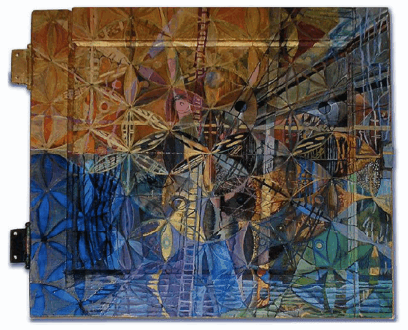 Intuitive Oil & Mixed Media Painting by Clairvoyant Intuitive Artist Joanna Whitney