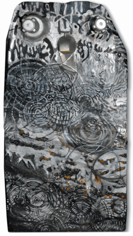 Intuitive Oil & Mixed Media Painting by Clairvoyant Intuitive Artist Joanna Whitney
