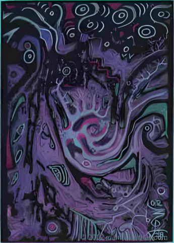 Midnight, Colored Pencil on Cotton Rag Board by Clairvoyant Intuitive Artist Joanna Whitney