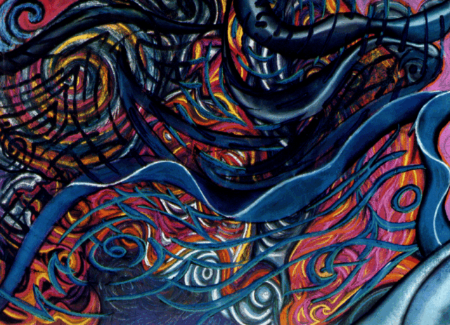 Intuitive Pastel Art FAWE 2 by Clairvoyant Intuitive Artist Joanna Whitney
