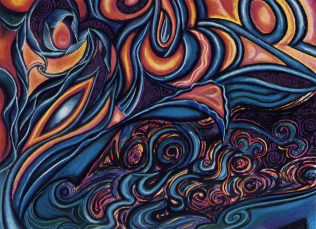 Intuitive Pastel Art FAWE 3 by Clairvoyant Intuitive Artist Joanna Whitney