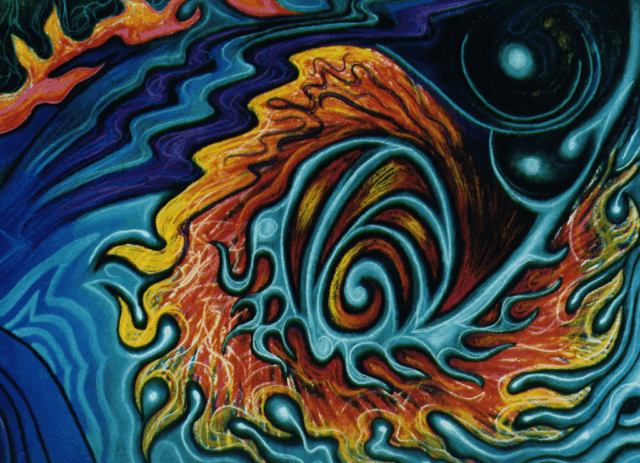 Intuitive Pastel Art FAWE 6 by Clairvoyant Intuitive Artist Joanna Whitney
