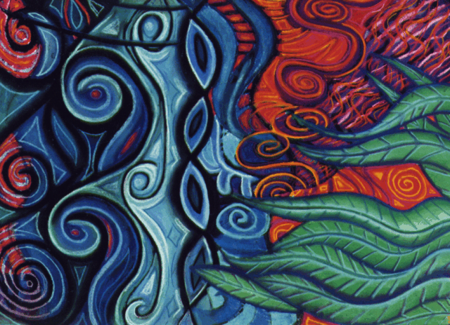 Intuitive Pastel Art FAWE 7 by Clairvoyant Intuitive Artist Joanna Whitney