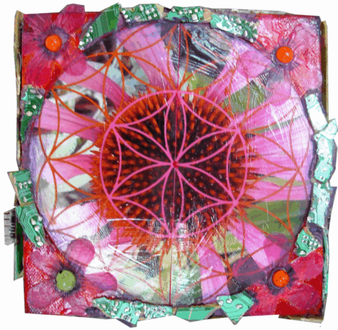Intuitive Mixed Media Photo Collage by Clairvoyant Intuitive Artist Joanna Whitney
