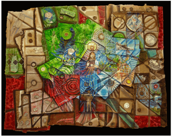 Intuitive Mixed Media Photo Collage by Clairvoyant Intuitive Artist Joanna Whitney