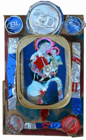 Intuitive Mixed Media Collage by Clairvoyant Intuitive Artist Joanna Whitney