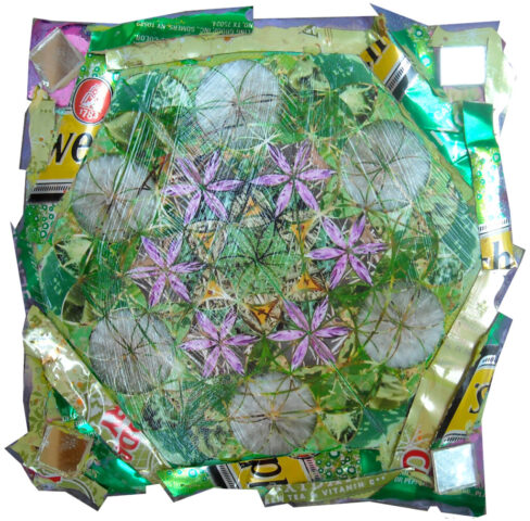 Intuitive Mixed Media Collage by Clairvoyant Intuitive Artist Joanna Whitney