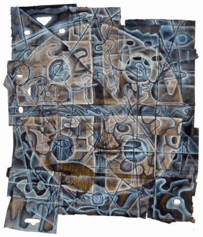 Intuitive Mixed Media Collage by Clairvoyant Intuitive Artist Joanna Whitney