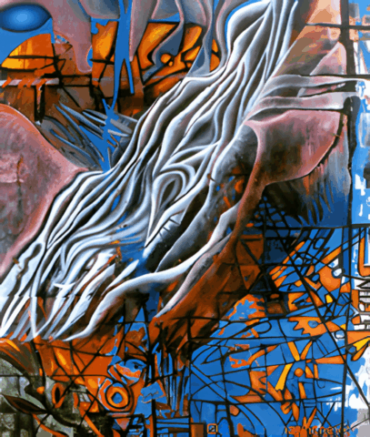 Bondage, Mixed Media on Canvas by Clairvoyant Intuitive Artist Joanna Whitney